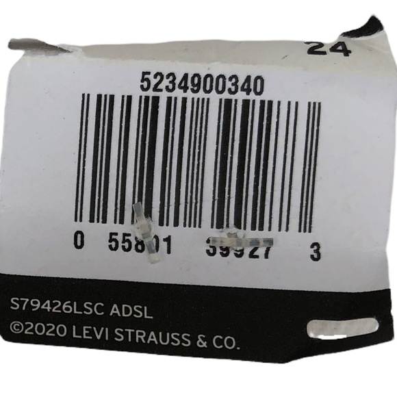 Levi’s Premium Wedgie Skinny Distressed Size 24W White Crop High Waist - Picture 15 of 16